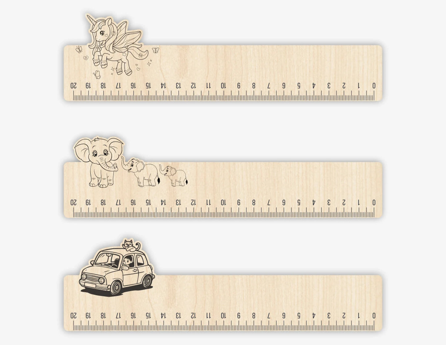 Règle en bois