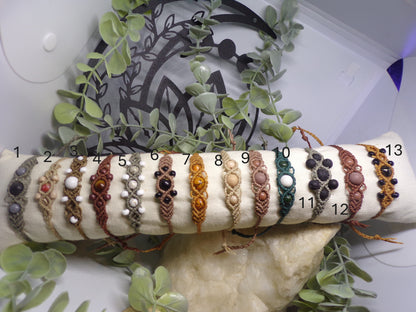 Bracelet en macramé