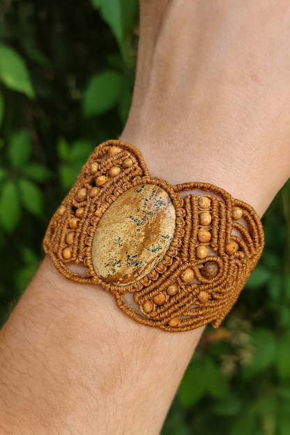 Bracelet en macramé, Étreinte Bohème