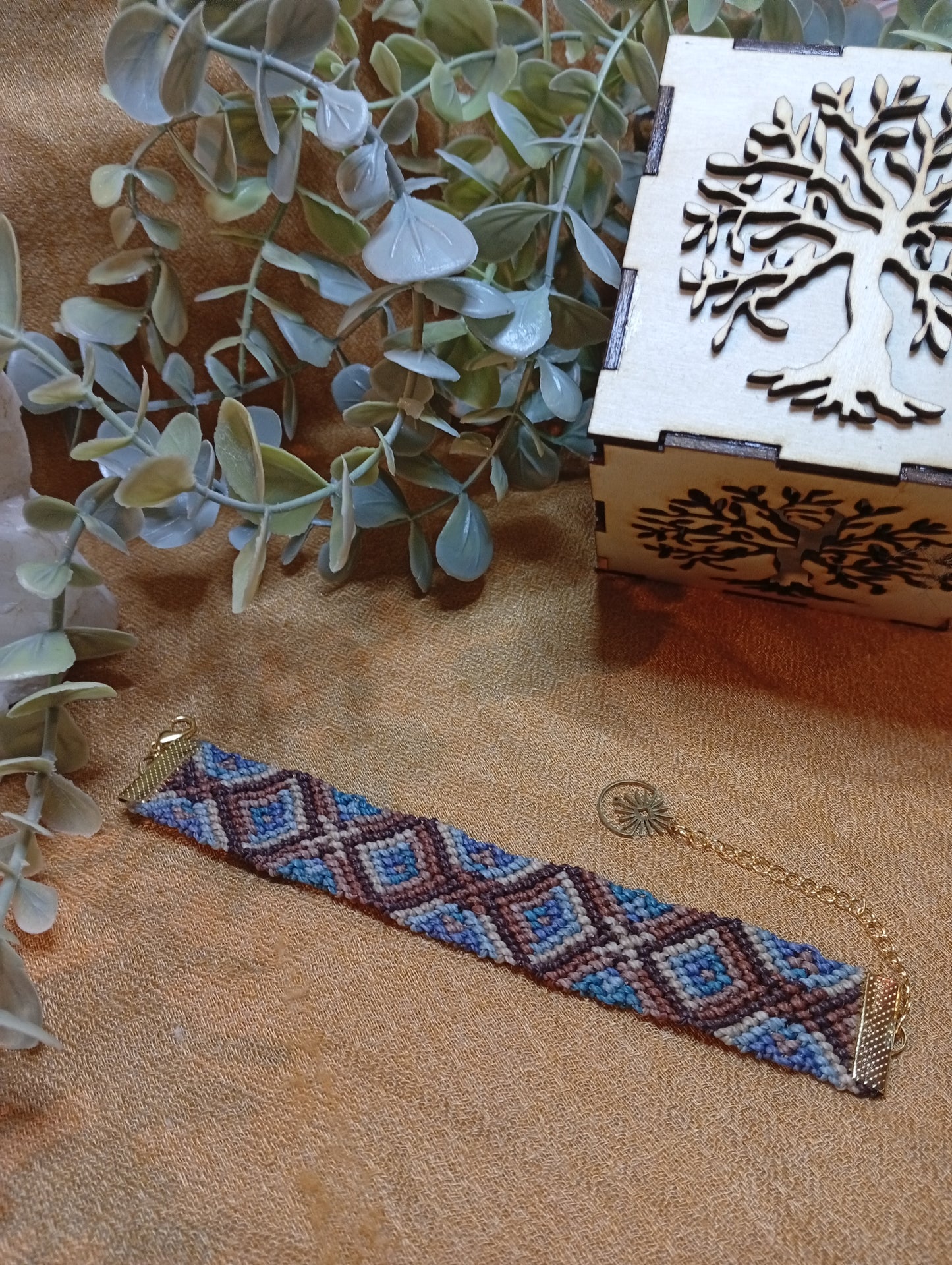 Bracelet en macramé Terre et Mer