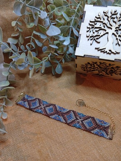 Bracelet en macramé Terre et Mer