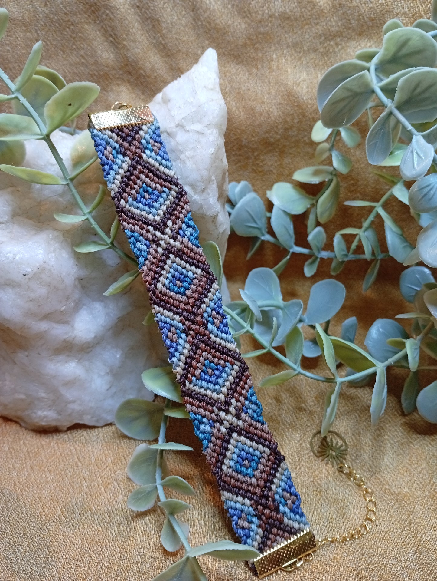 Bracelet en macramé Terre et Mer