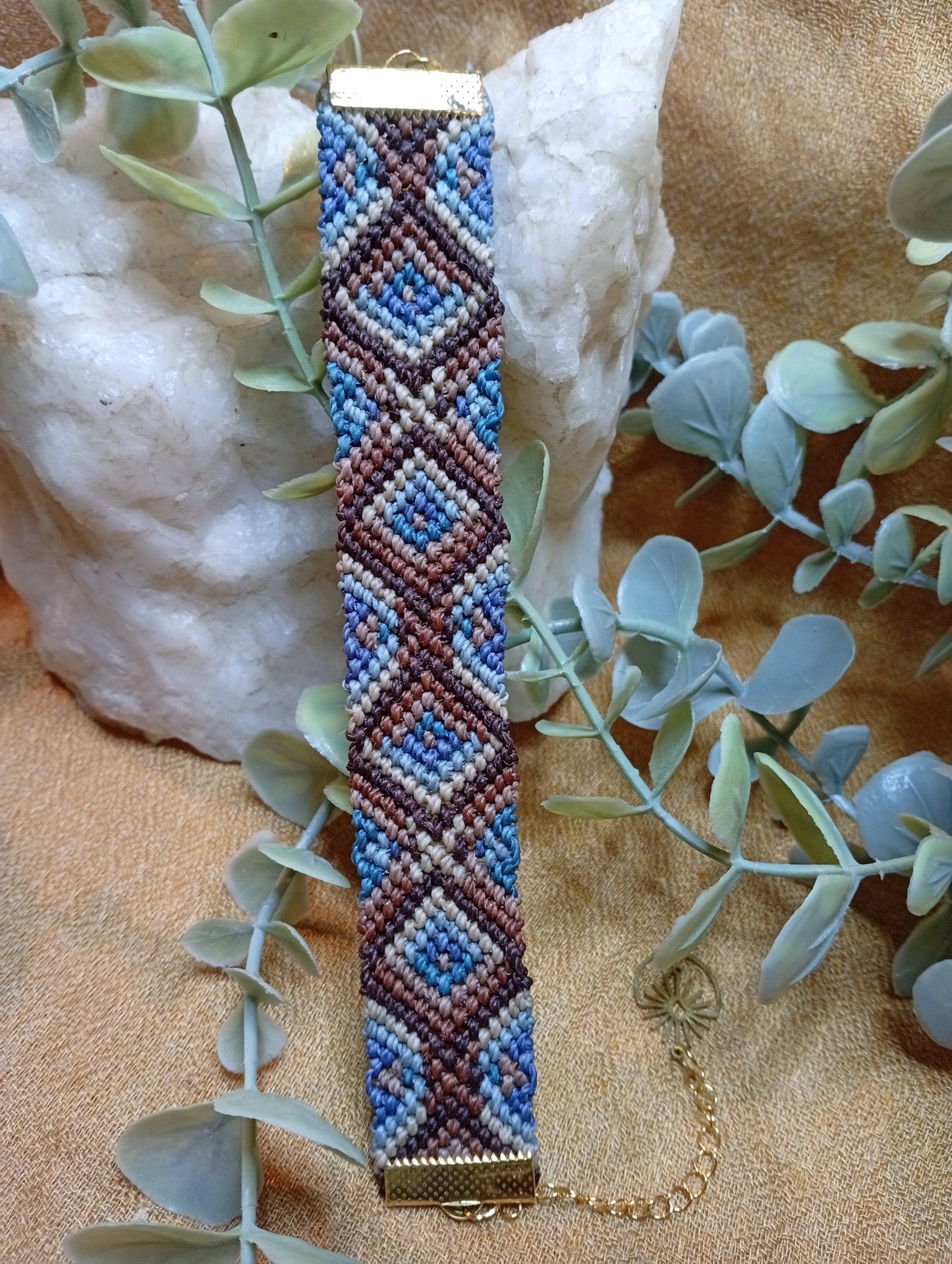 Bracelet en macramé Terre et Mer