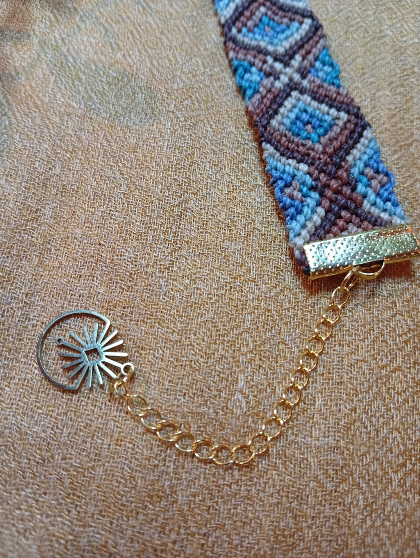 Bracelet en macramé Terre et Mer