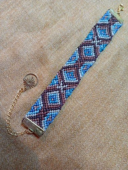 Bracelet en macramé Terre et Mer