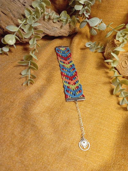 Bracelet en macramé Chant des Fibres