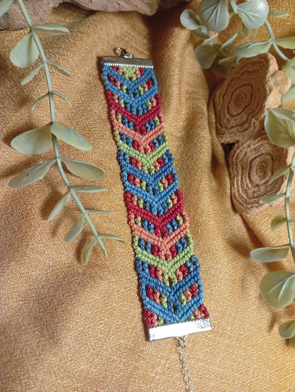 Bracelet en macramé Chant des Fibres