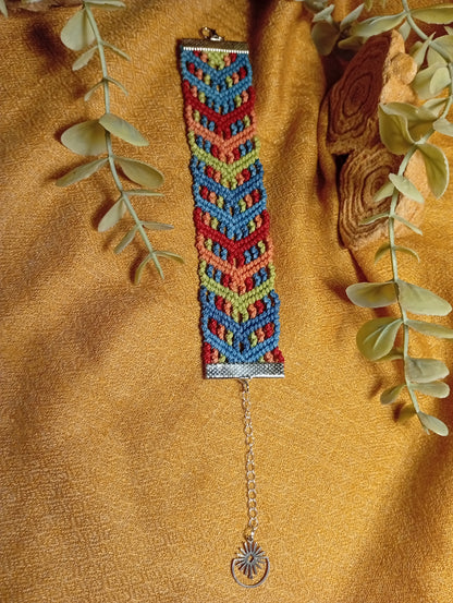 Bracelet en macramé Chant des Fibres