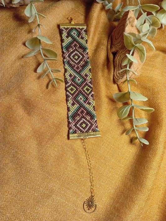 Bracelet en macramé Lumière nomade