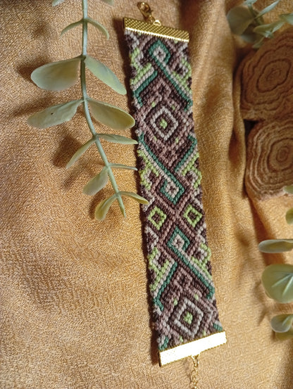 Bracelet en macramé Lumière nomade