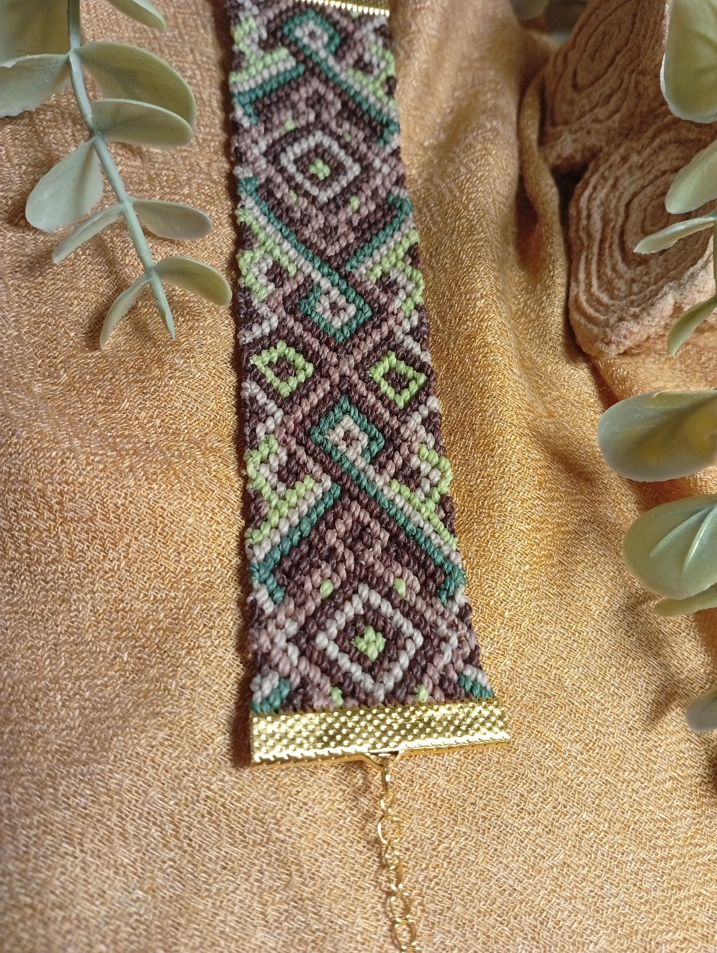 Bracelet en macramé Lumière nomade