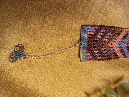 Bracelet en macramé Nova Pourpre