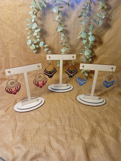 Présentoir à boucles d'oreilles individuel