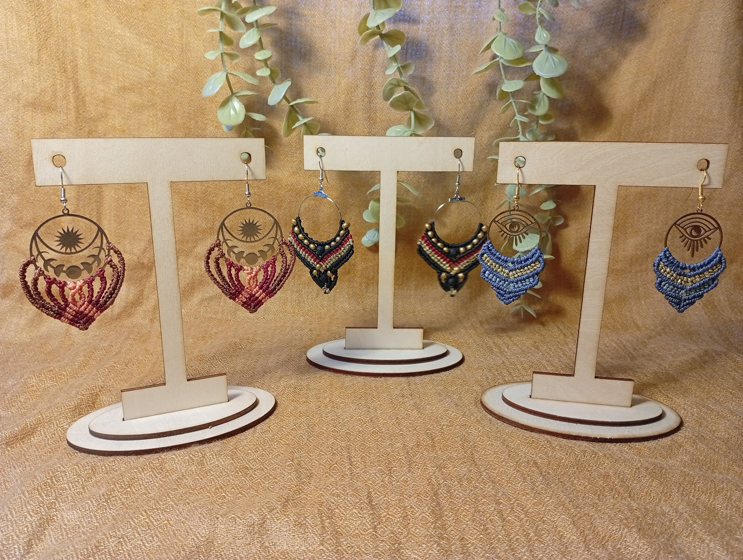 Présentoir à boucles d'oreilles individuel