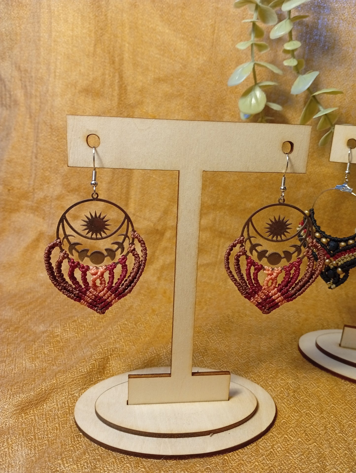 Présentoir à boucles d'oreilles individuel