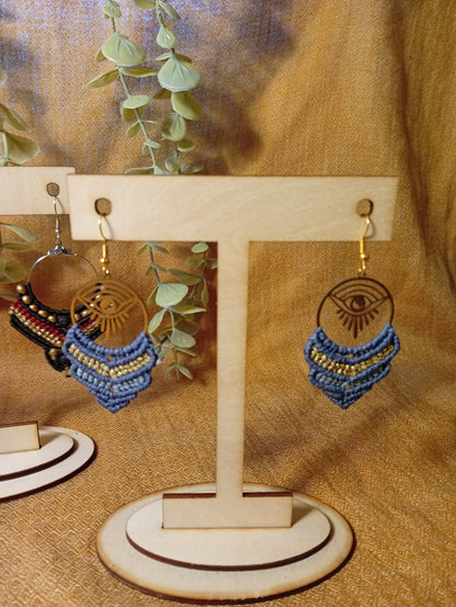 Présentoir à boucles d'oreilles individuel