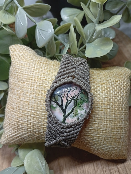 Bracelet en macramé, Arbre de vie