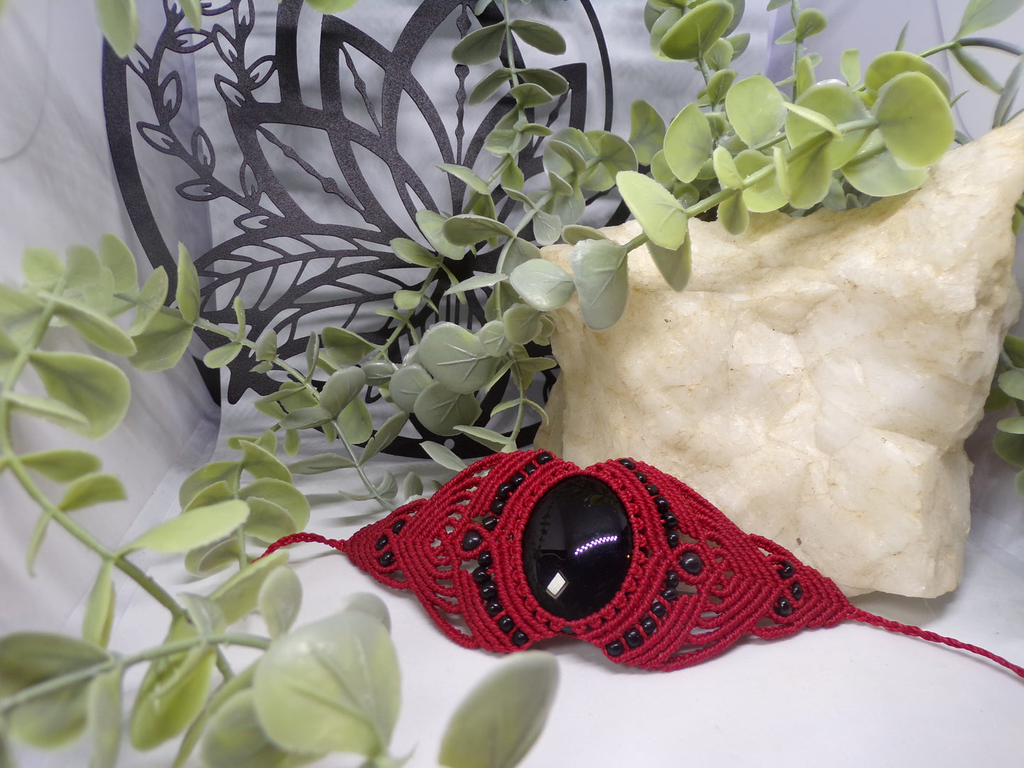 Bracelet en macramé, fils de fées