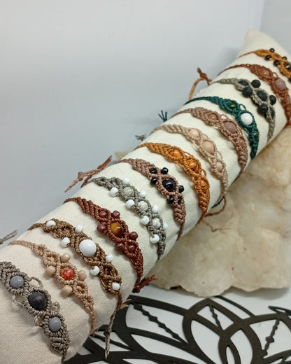 Bracelet en macramé