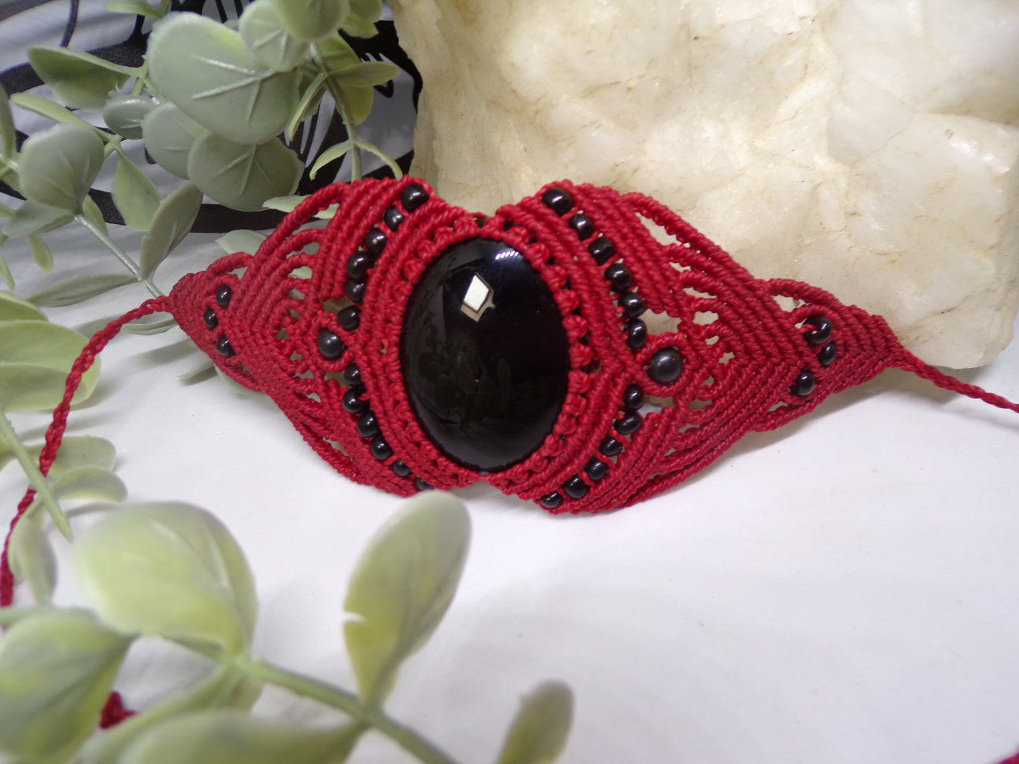 Bracelet en macramé, fils de fées